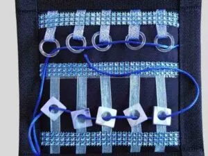 Blue Bling Threading Pouch