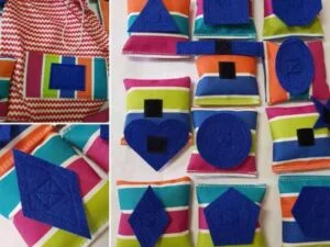 Shapes Bean Bags in Drawstring Bag