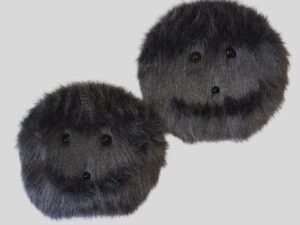 Weighted Fur Ball Black Nose